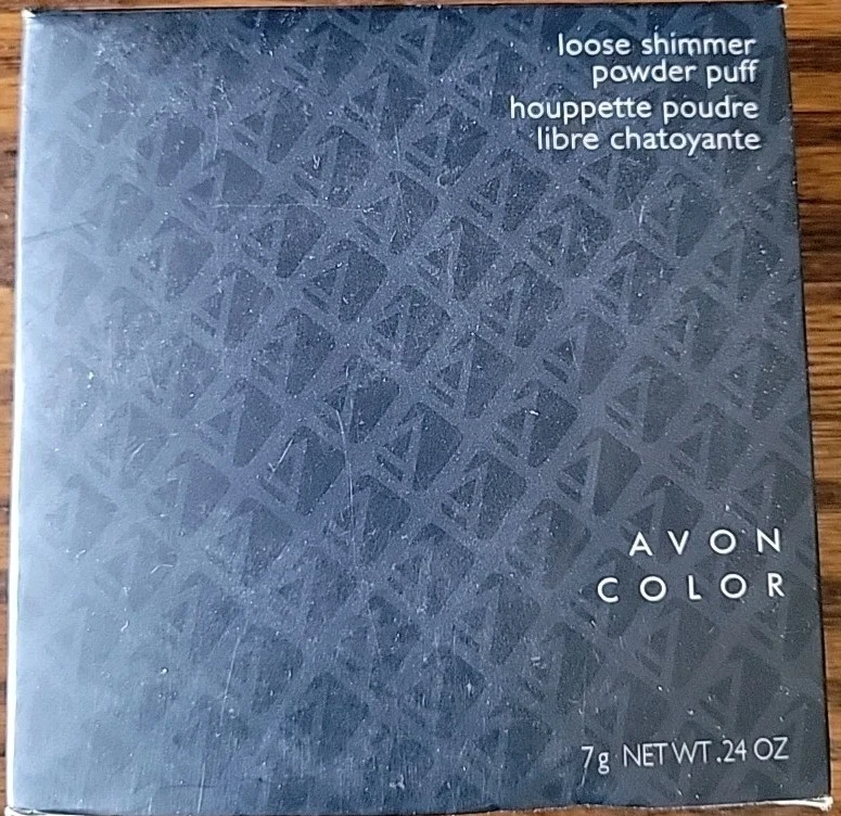 AVON Polvo PUFF Brillo Suelto JUST PUFF ~ SIN Polvo ~ MELOCOTÓN Nuevo Nuevo de Lote Antiguo Foto 2 de 4