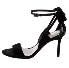 KATE SPADE NEW YORK Ilessa Black Bow Peep Toe Pump Heels -Made in Italy- 8 NEW