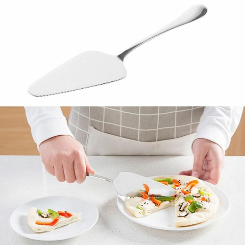 Premium Stainless Steel Silver Cake Shovel, Pizza Cutter Server Baking Tool, NEW - Picture 8 of 11