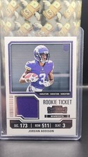 2023 Contenders Jordan Addison Rookie Ticket VARIATION Patch RC #TS20V Vikings