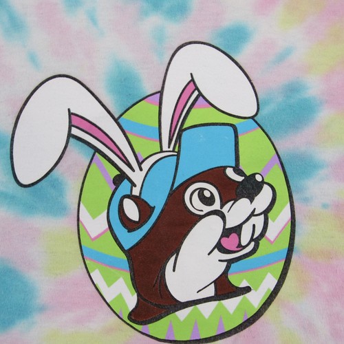 Buc-ee's Easter Tee Youth Size Youth L But Did You Dye? Bunny Beaver - Picture 3 of 9