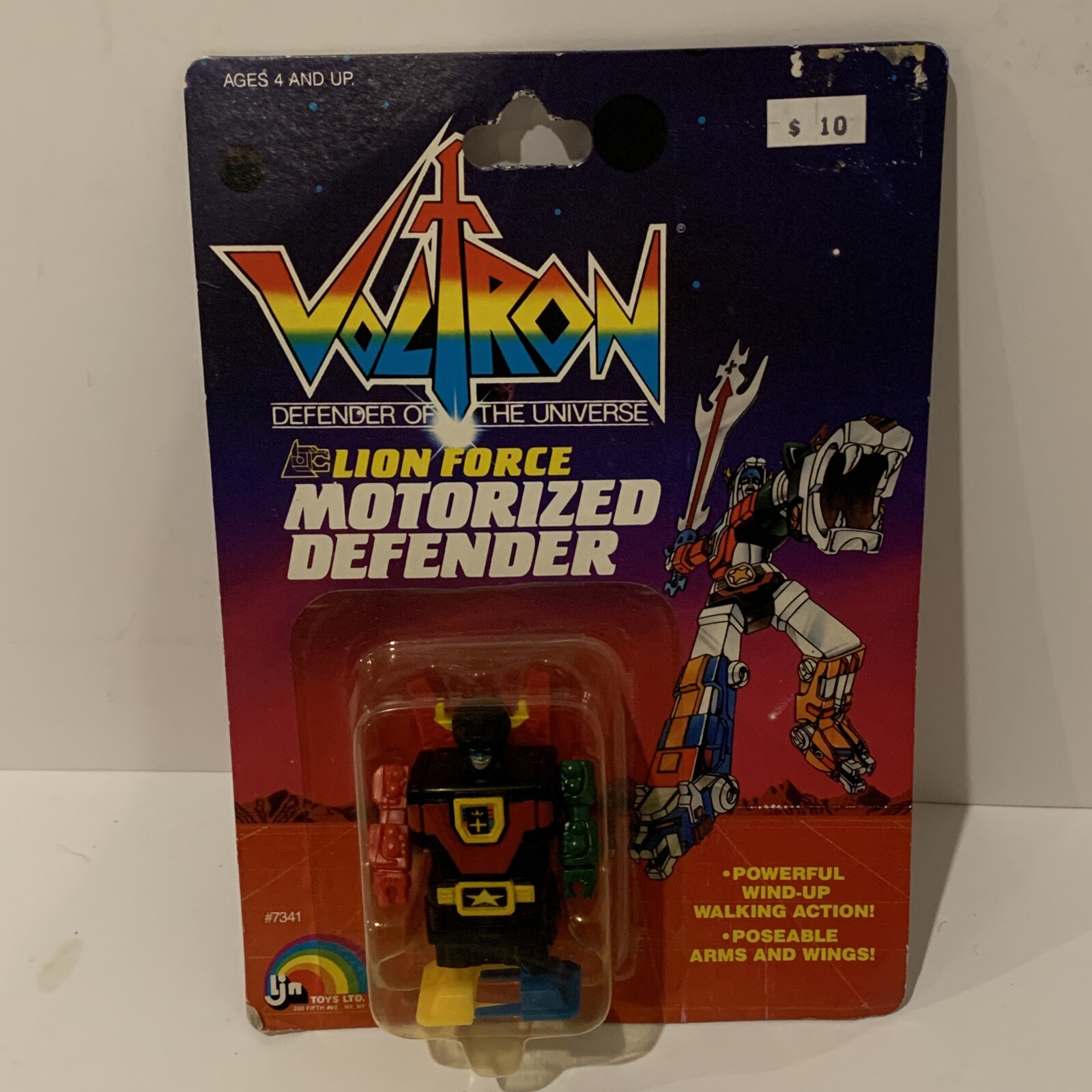 Voltron Lion Force Motorized Defender Windup Robot By LJN Toys 1984 MOC