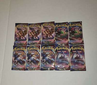 pokemon sword and shield base set booster pack Pokmon & Box - 36 Count for sale online Shield expansion Lot of 10 Pokemon TCG