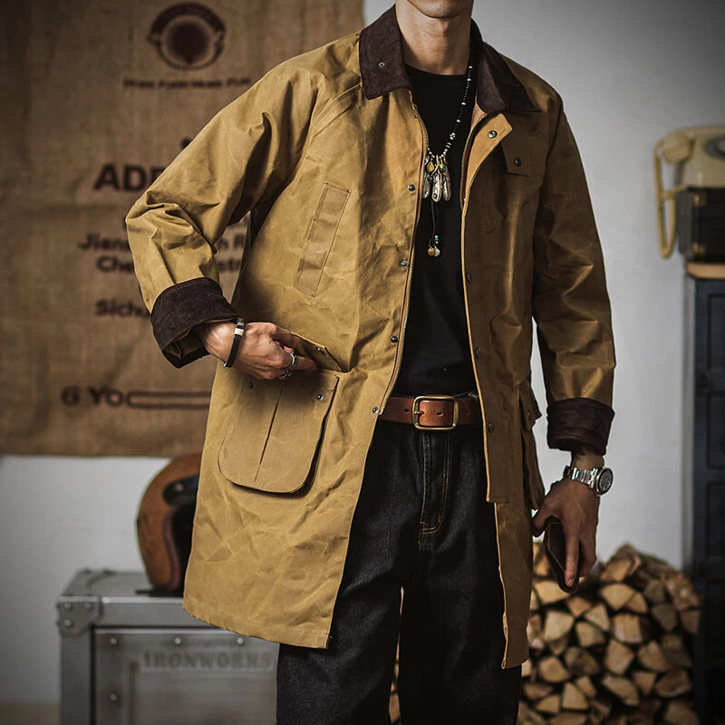 Waxed sales winter coat