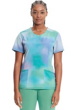 Northern Lights Cherokee Scrubs Infinity Round Neck Top CK609 NTLG