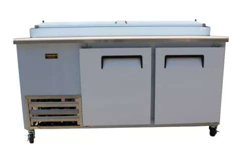 New Cooltech 2 Door Refrigerated Pizza Prep Table 67"
