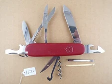 Victorinox Climber Swiss Army Pocket Knife - Matte Red - Scissors - Very Good
