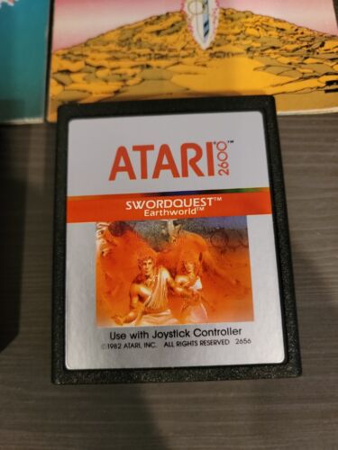 Atari 2600 Swordquest Waterworld and Earthworld with Manual RARE - Picture 4 of 9