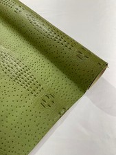 Gator/Ostrich Two Tone Fake Leather Upholstery, 3-D Crocodile Skin Texture Faux