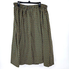 VTG Hand Made Women's 42 Costume Floral Skirt Prairie Western Pioneer Cotton