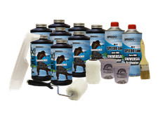 T-rex Low Gloss Black Roll On Bed Liner Urethane 8 Quart Kit Smr-1000fbroll-k8