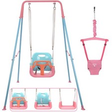 Taleco Gear 2 in 1 Toddler Swing   Jumper, Swing Set for Indoor/Outdoor,
