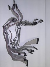 Lot of 10 Floppy Disk Hard Drive Ribbon Cable 34 Pin w/ IDE