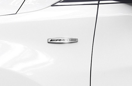 2x Chrome Emblem Metal Side Fender Trunk Badge for AMG Edition - Bild 2 von 3