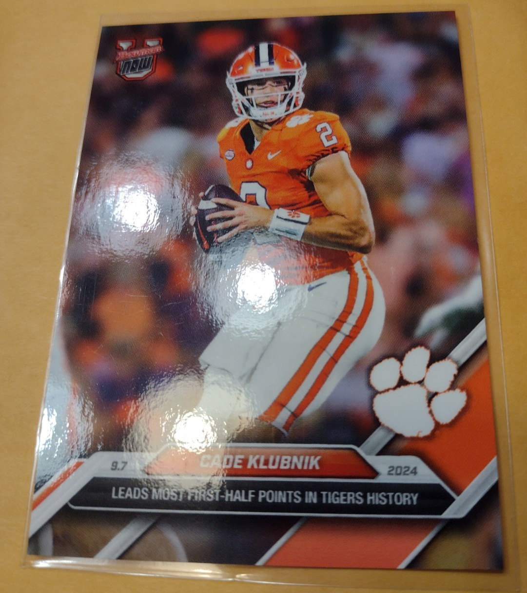 2024 Bowman U Now Cade Klubnik #12 Clemson Tigers QB Limited Time 🏈 Card Rare