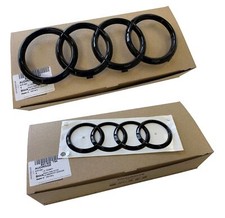 Für Audi Q3 RSQ3 8U 2012- Original Audi Edition Ringe Schwarz KÜHLERGRILL HINTEN