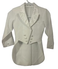 Tuxedo White Jacket Boys.Size:6.unbranded.100 Polyester.modelo:23611