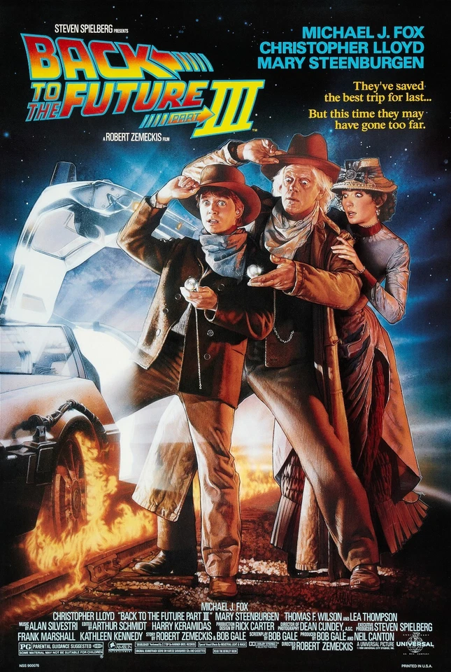 Back To The Future III movie poster print : Michael J. Fox : 11 x 17 inches