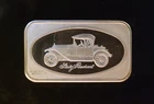 1970s Stutz Bearcat Car Madison Mint Rare Bullion-999 Silver 1 Oz Ounce Art Bar