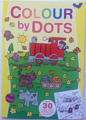 Colour by Dots Buch - gelber Einband