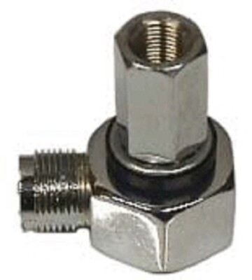 Workman SM1-L Right Angle SO-239 to 3/8'' x 24 Threaded Stud Antenna Mount
