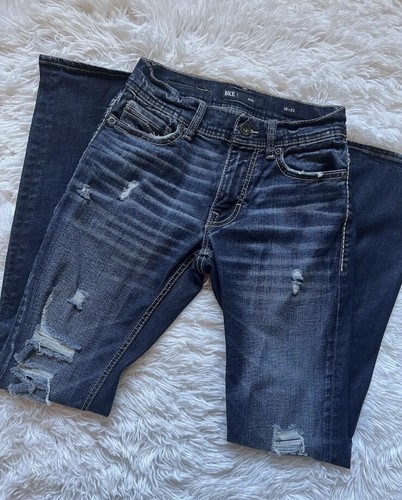 Boys Distressed Skinny Mid-Rise Jeans - art class Dark Wash 16 NWT - Picture 3 of 3