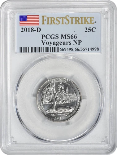 2018-D Voyageurs ATB National Park Quarter MS66 First Strike