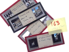 4 Glass Stereo realist slides - ITALY Siena Venice Tivoli 1950s Kodachrome