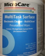 Micro Care MCC-MLCW Multitask Surface Electronic Cleaner Wipes Presaturated