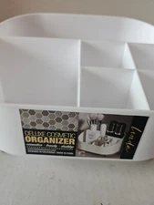 MAKE UP ORGANIZER - ROSE` - 6 COMPARTMENTS - brush - White - decoration