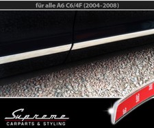 für AUDI A6 C6 4F & Avant 2004-08 - 3M Chrom Zierleisten Türleisten 4 Stk