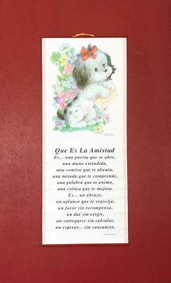 Pergamino - Que es la Amistad - 30.5'' X 12.5''