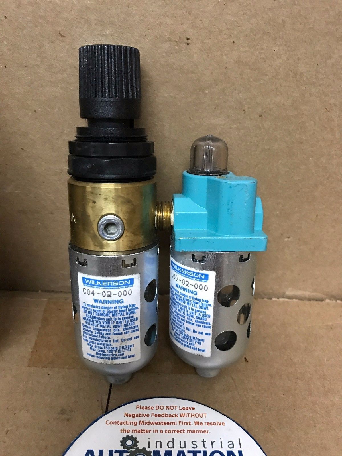 NIB WILKERSON C0202000 AIRSET ¼” C0402000 + L0002000 DESICCANT