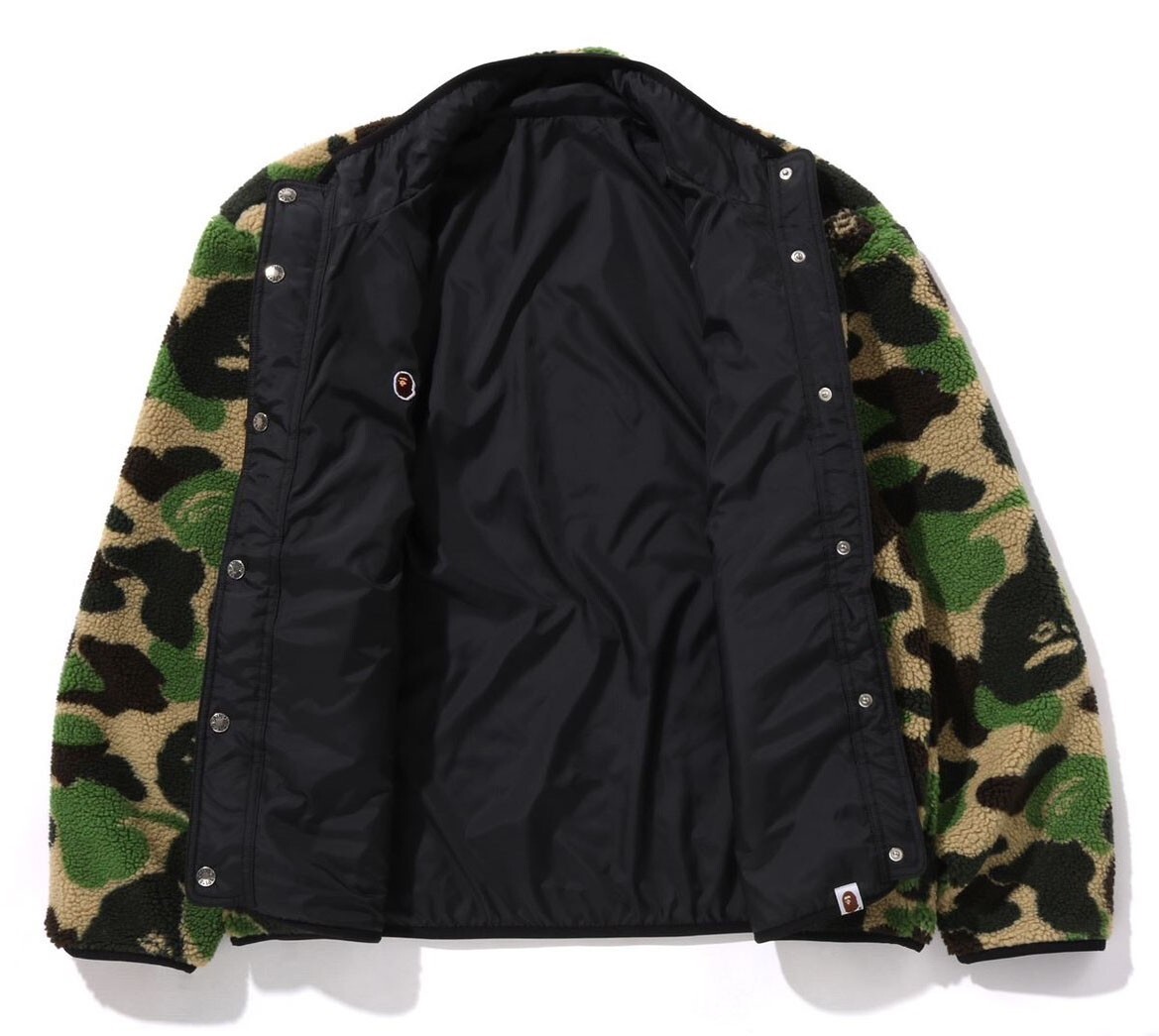 A BATHING APE Men's ABC CAMO BOA RIPSTOP REVERSIBLE JACKET A BATHING APE Men's ABC CAMO BOA RIPSTOP REVERSIBLE JACKET