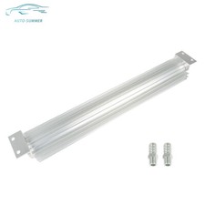 18 Inch Aluminum Dual Pass Finned Transmission Trans Oil Cooler Universal