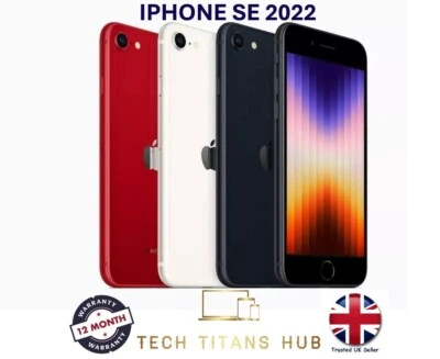 TECH TITANS HUB NEW iPhone SE 2022 3rd Gen 5G 64GB 128GB 256GB Unlocked Pristine A+++