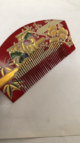 Japanese Kanzashi Bachi Hairpin Hair Stick Comb Set Floral Pattern Ornament K24 - Video 1 of 1