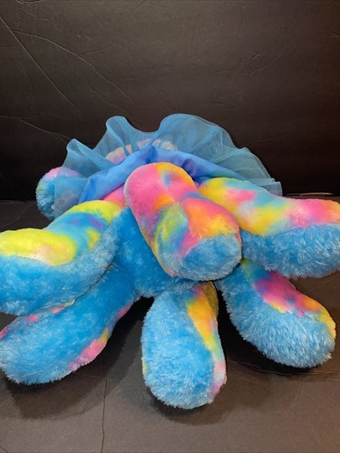 Build A Bear BAB Tie Dye Rainbow Octopus Plush Stuffed Animal 15" Congrats - Picture 9 of 12