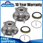 Set of 2 4WD Front Wheel Hub & Bearing Assembly Fits For Toyota Sequoia/Tundra
