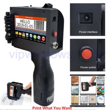 New Handheld Inkjet Printer Logo QR Code Date Barcode 2-25.4mm Multilingual