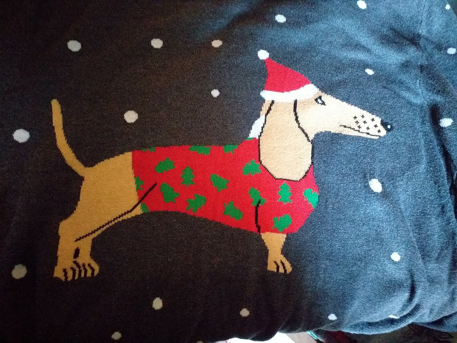 Ladies Christmas Jumper Sausage Dog Size Large eBay