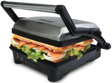 COURANT SMOOSH Panini Press, 180⁰ Griddle, 1400W 4-Servings Delicious Sandwiches