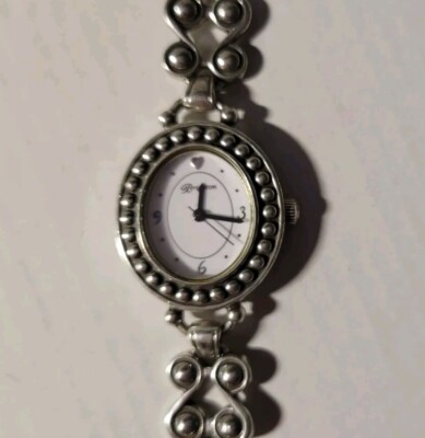 Brighton ALAMEDA Silver Oval Face TAOS Link Band Watch Xtra  display picture 3
