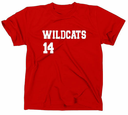 High School Musical Herren T-Shirt Wildcats Musical Logo Fanshirt Fan Trikot - Afbeelding 1 van 1