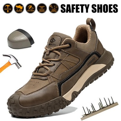 Men Safety Work Shoes Indestructible Steel Toe Protective Boots Anti-puncture