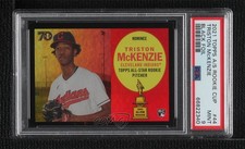 2021 All-Star Rookie Cup Base Statue Black Foil 8/10 Triston McKenzie PSA 9 0c9g