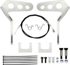 Go Kart Pedals with 71" Throttle Cable Kit For Predator 212cc 196cc 6.5hp Silver