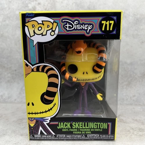 Funko Pop! Vinyl: Disney - Jack Skellington (Black Light) #717- See Pics