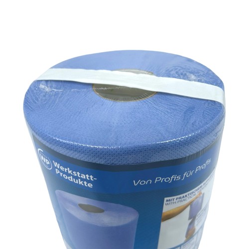 4x Putztuchrolle 2-lagig 446 Blatt Werkstattrolle blau Putzrolle Putztuch - Bild 7 von 8