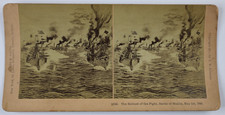 1898 B.W. Kilburn Stereoview Ships Battle of Manila Bay Spanish American War